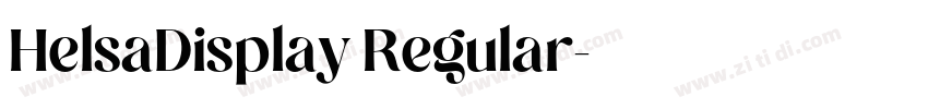 HelsaDisplay Regular字体转换 HelsaDisplay Regular字体转换